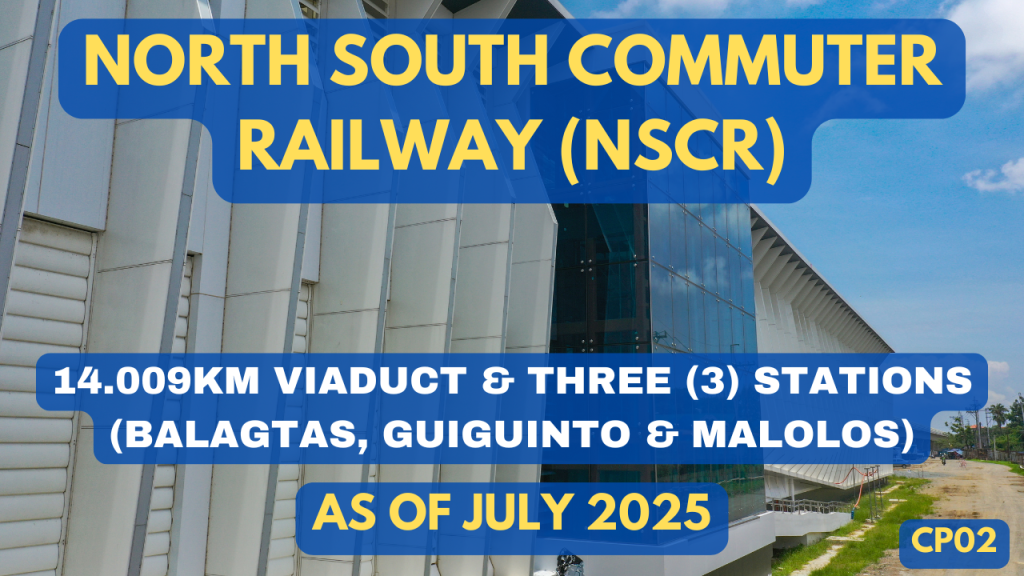 North South Commuter Railway – NSCR-CP02 Aerial Video of Alignment and Stations as of July 2025 North South Commuter Railway – NSCR-CP02 Aerial Video of Alignment and Stations as of July 2025