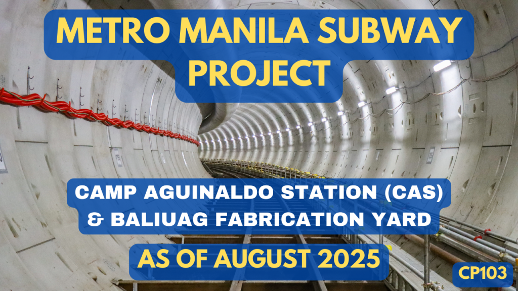 Metro Manila Subway Project – MMSP-CP103 Progress Video as of August 2025
