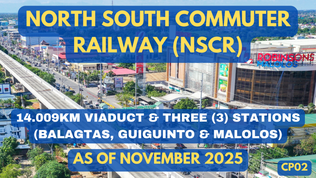 North South Commuter Railway – NSCR-CP02 Aerial Video of Alignment and Stations as of November 2025