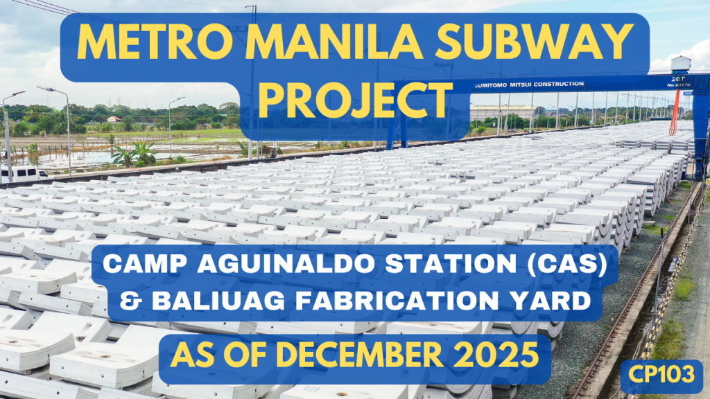 Metro Manila Subway Project – MMSP-CP103 Progress Video as of December 2025