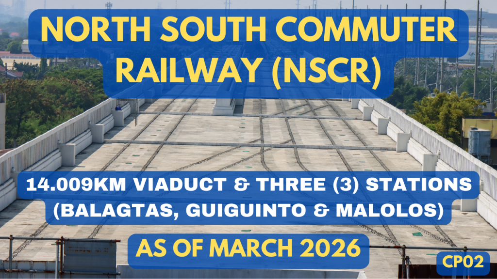 North South Commuter Railway – NSCR-CP02 Aerial Video of Alignment and Stations as of March 2026